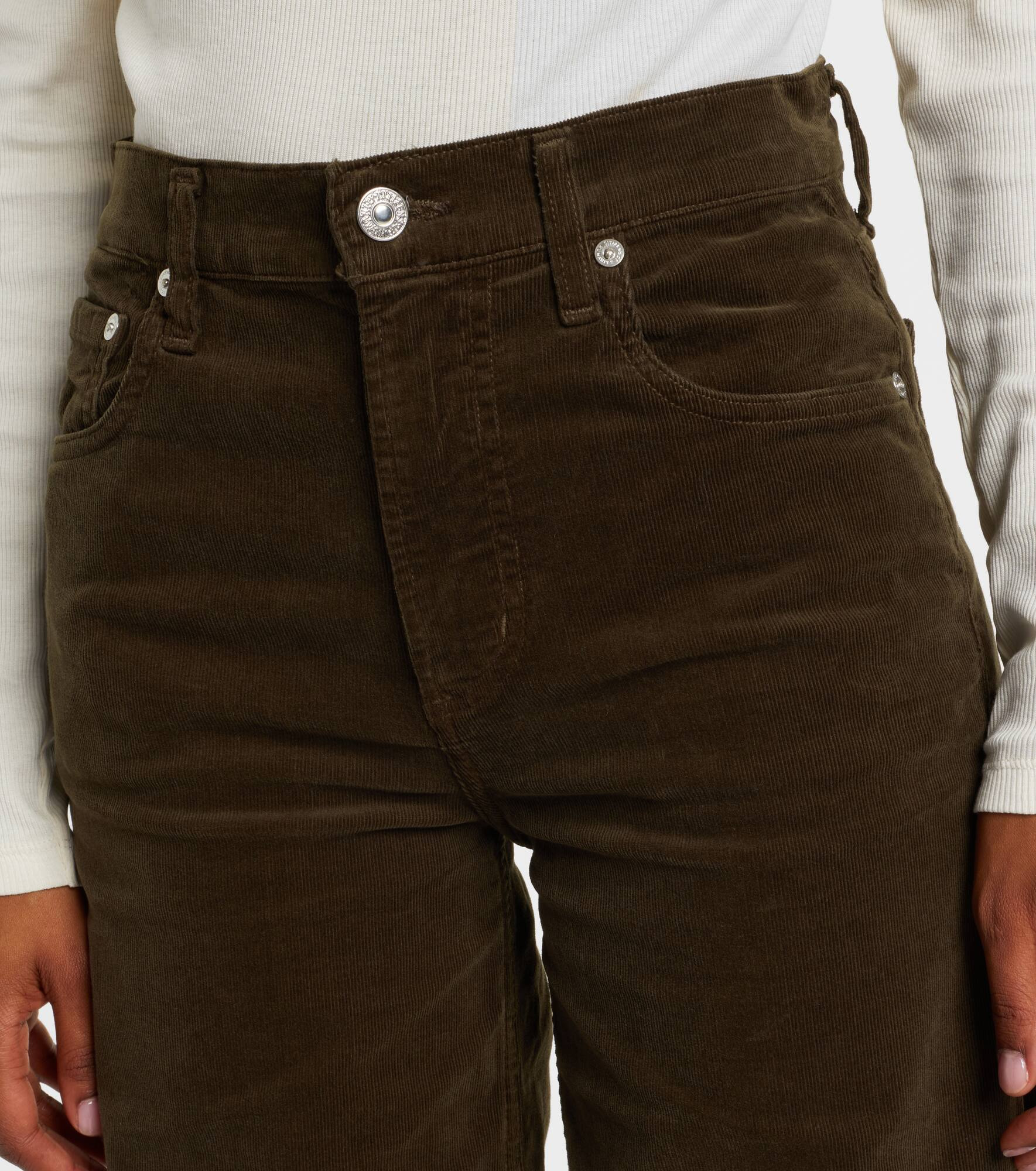 Lyra cotton corduroy wide-leg pants - 4
