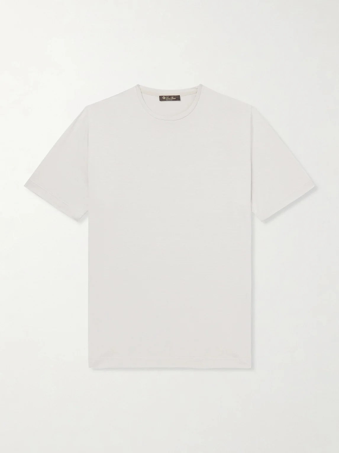 Silk and Cotton-Blend Jersey T-Shirt - 1