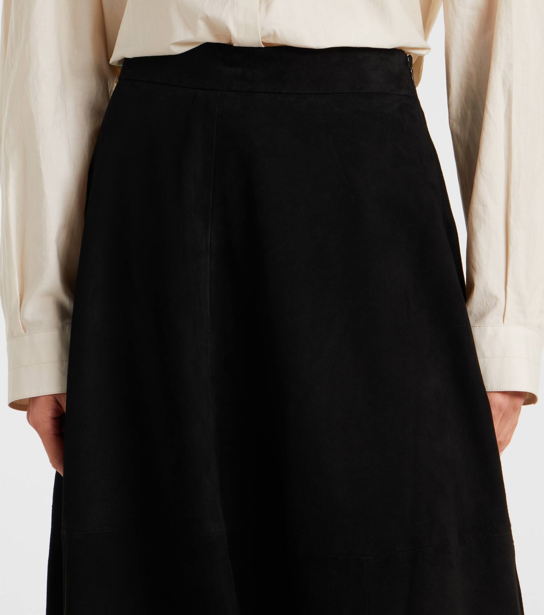 Suede midi skirt - 4