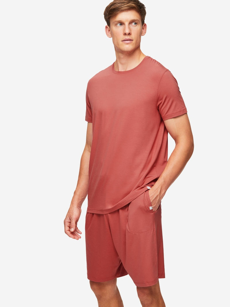 Derek Rose Men's Lounge Shorts Basel Micro Modal Stretch Soft  Cedar outlook