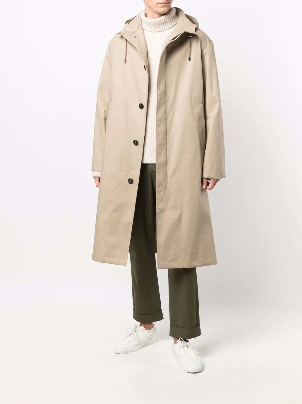 WOLFSON hooded raincoat - 2