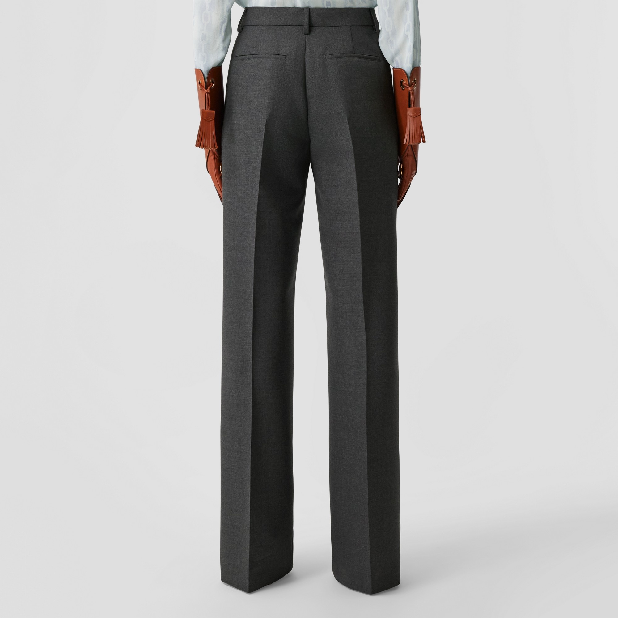 Wool Wide-leg Trousers - 3