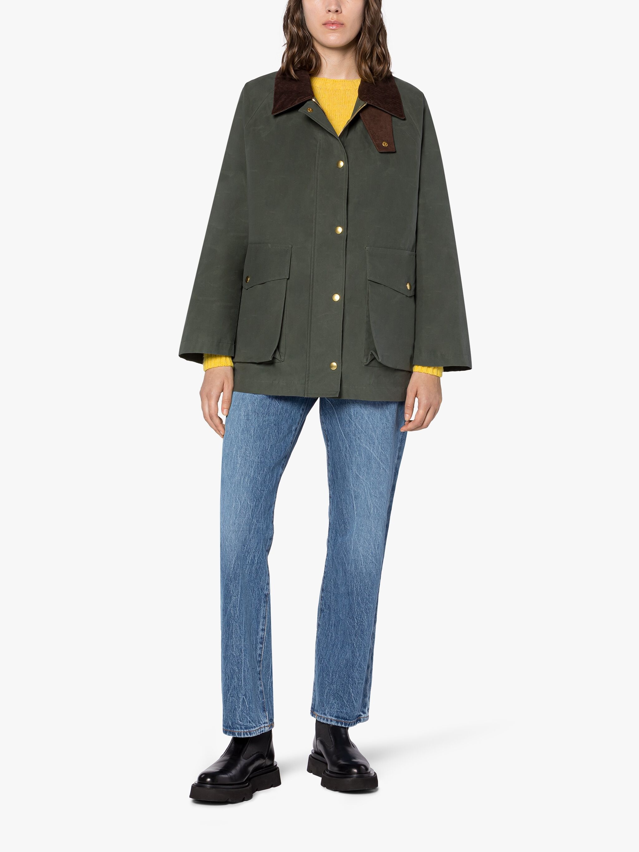 BLAIR GREEN WAXED COTTON FIELD JACKET - 2