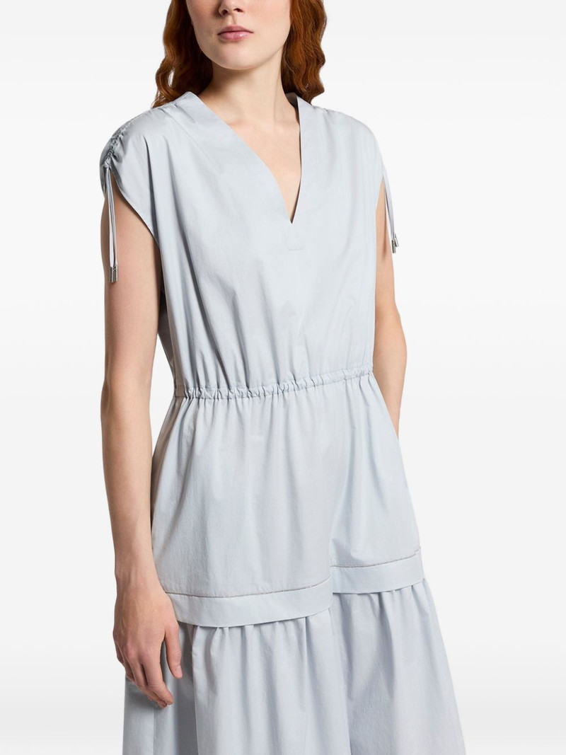 V-neck tiered midi dress 4