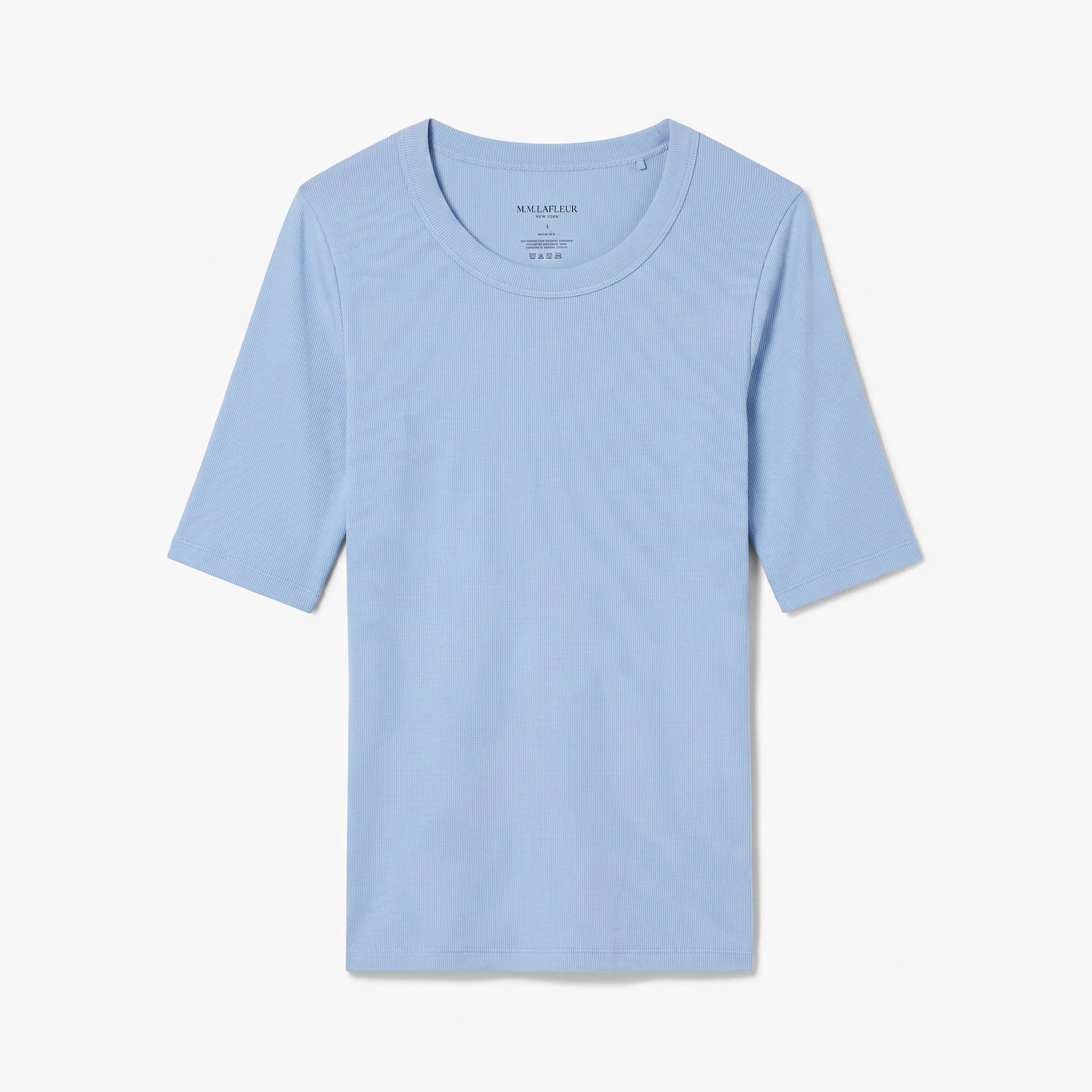 Chana Fitted T-Shirt - Ribbed Pima Cotton - 1