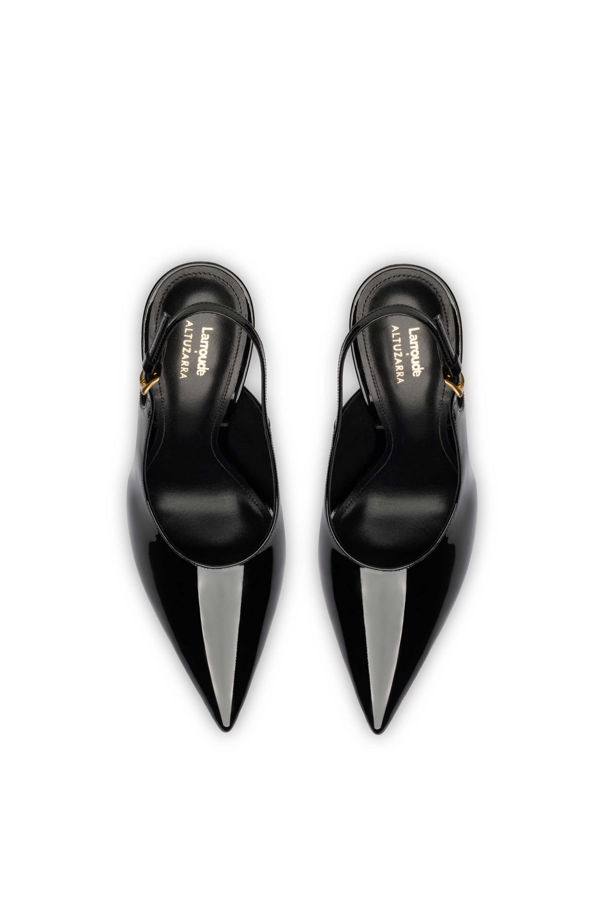 LARROUDÉ X ALTUZARRA PUMP IN BLACK PATENT LEATHER - 3