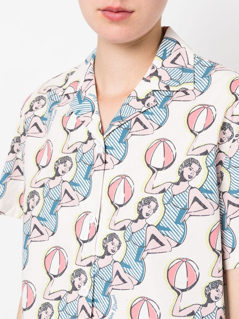 graphic-print cotton shirt - 5