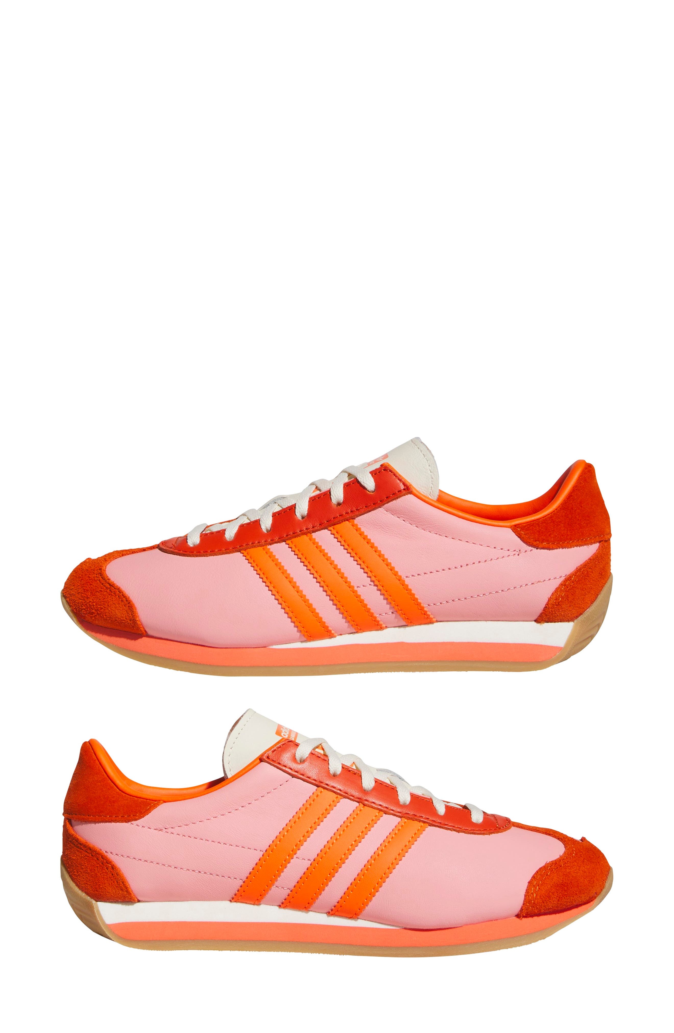 adidas Country Low Top Sneaker in Pink Spark/orange/orange at Nordstrom - 8