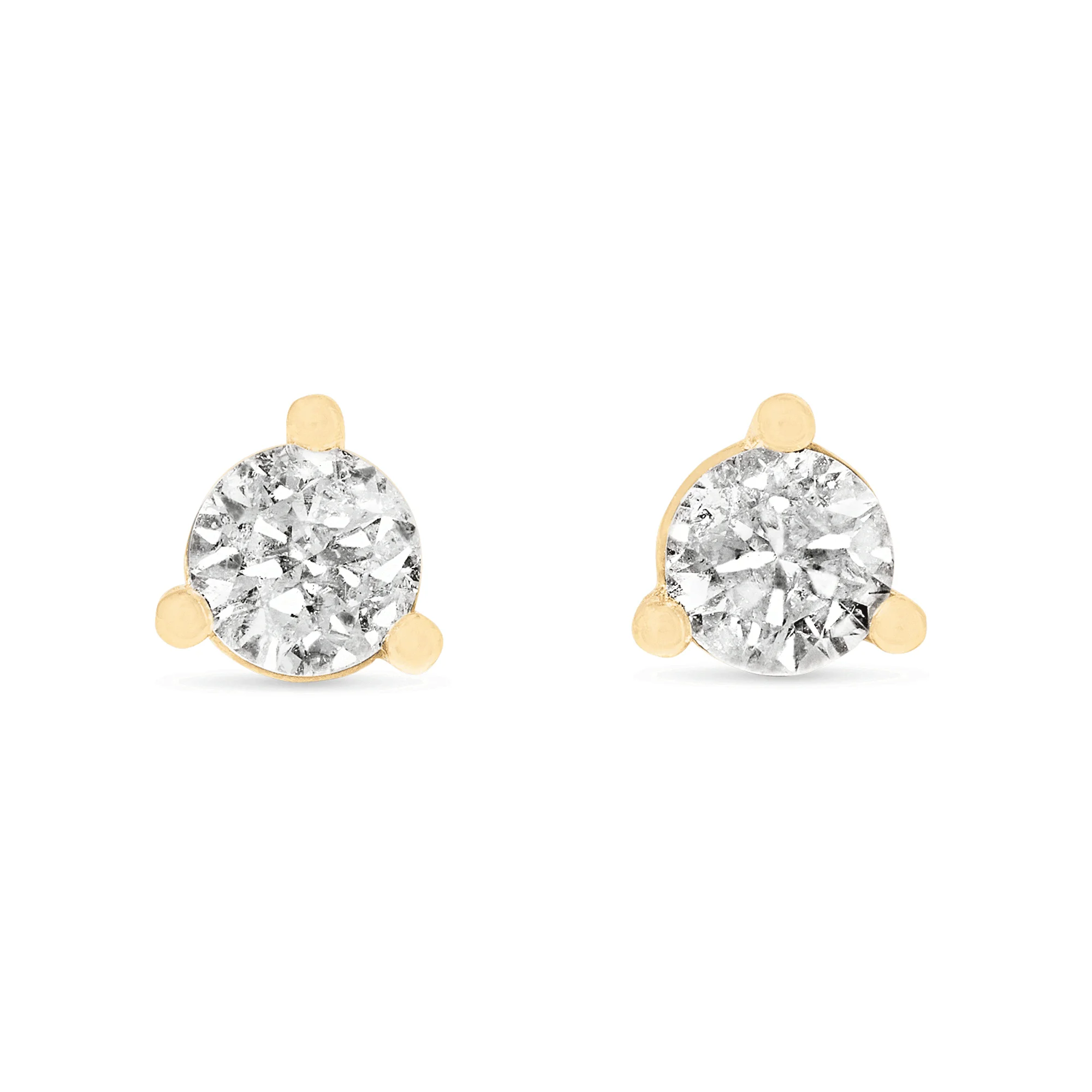 Large Diamond Studs - 1