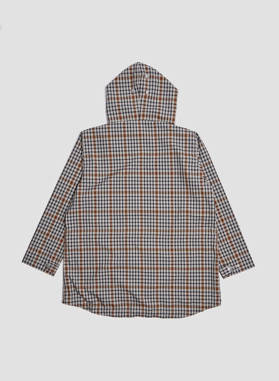 Zip Smock in Stone Check - 6