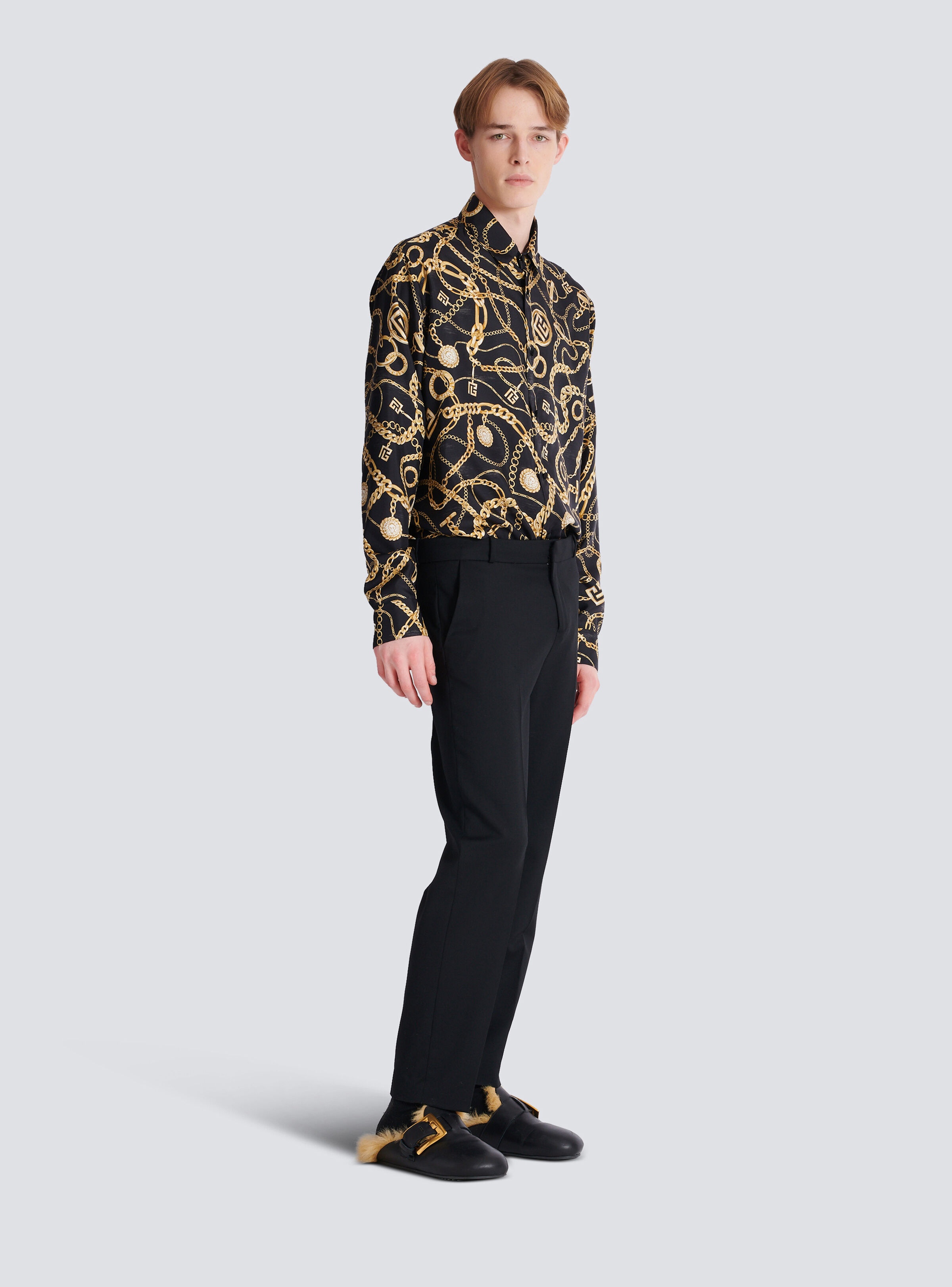 Straight-leg tailored wool trousers - 3