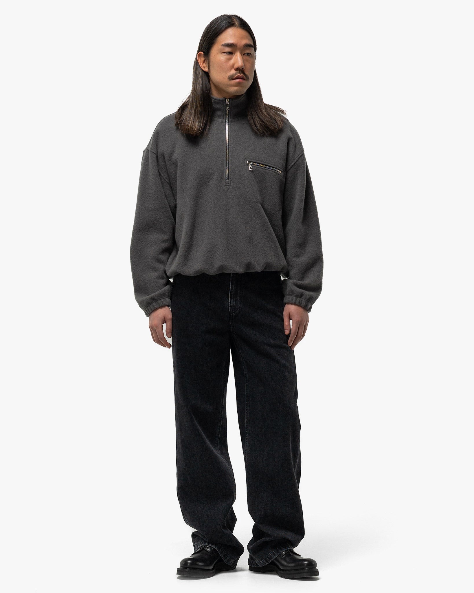 Washed Denim Trouser Anthracite - 2