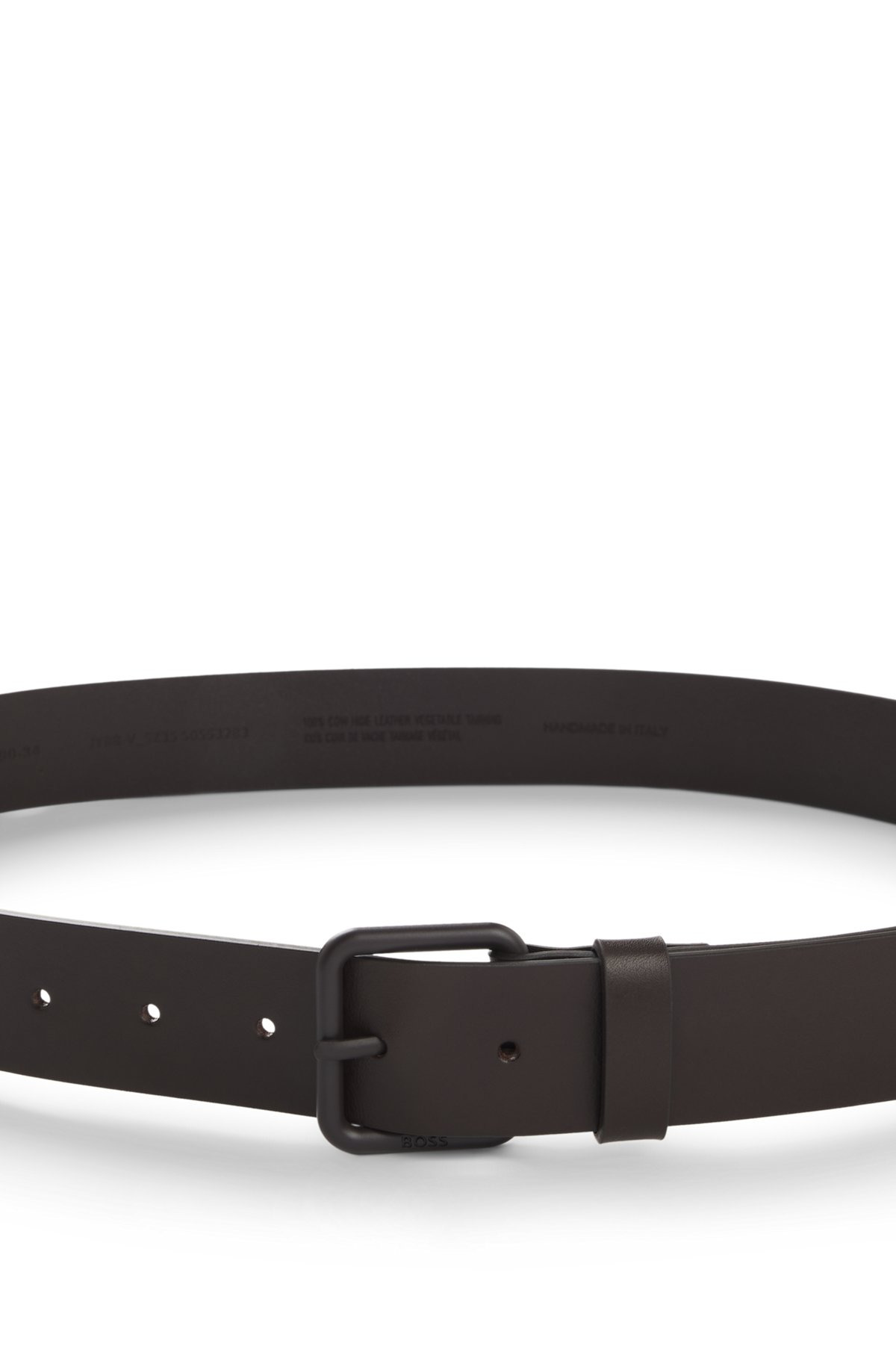 ITALIAN-LEATHER BELT WITH TONAL BUCKLE - 3