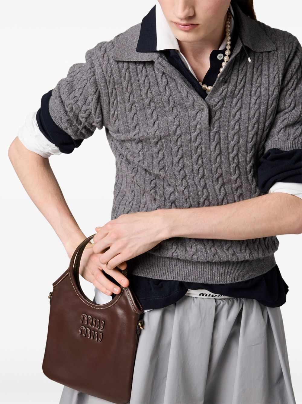 Ivy leather tote bag - 2