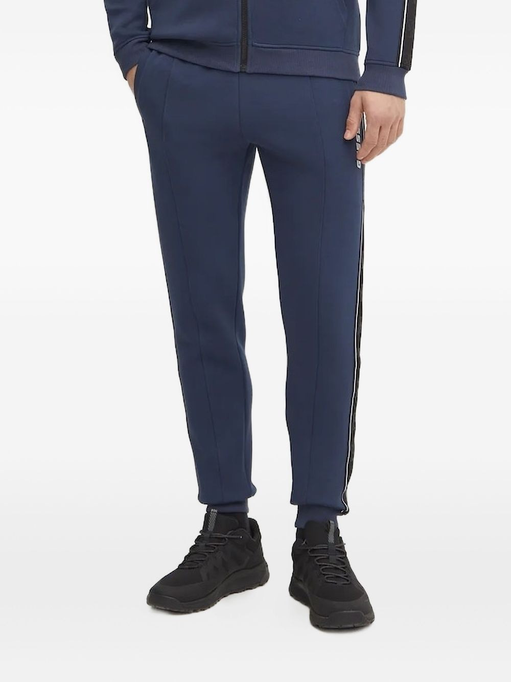 stripe-detail trousers - 1