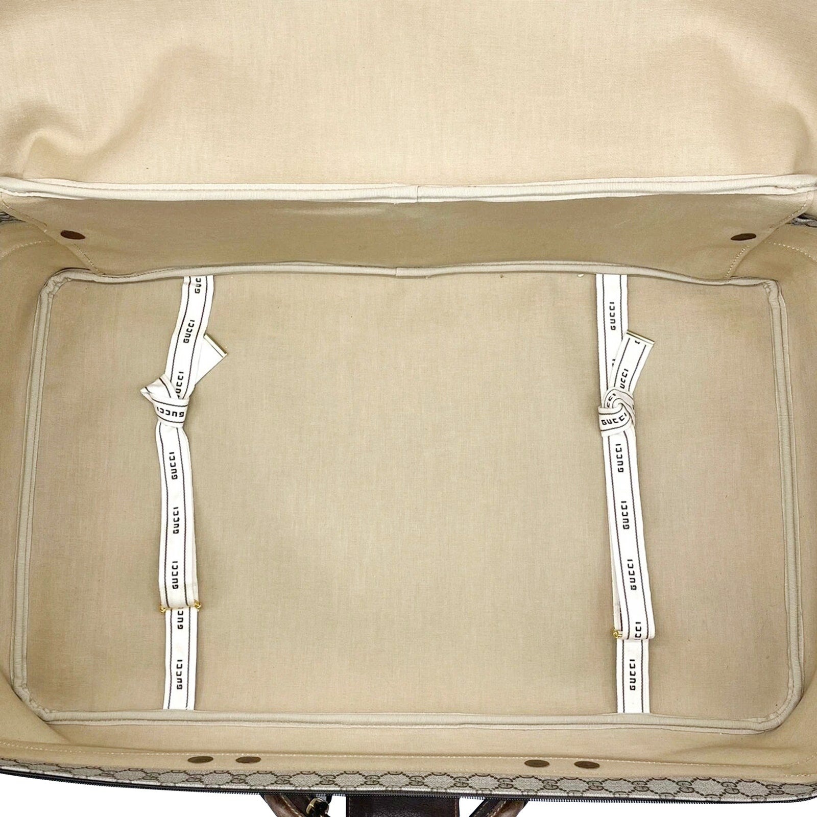 Gucci GG Supreme Suitcase with Web Detail - 6