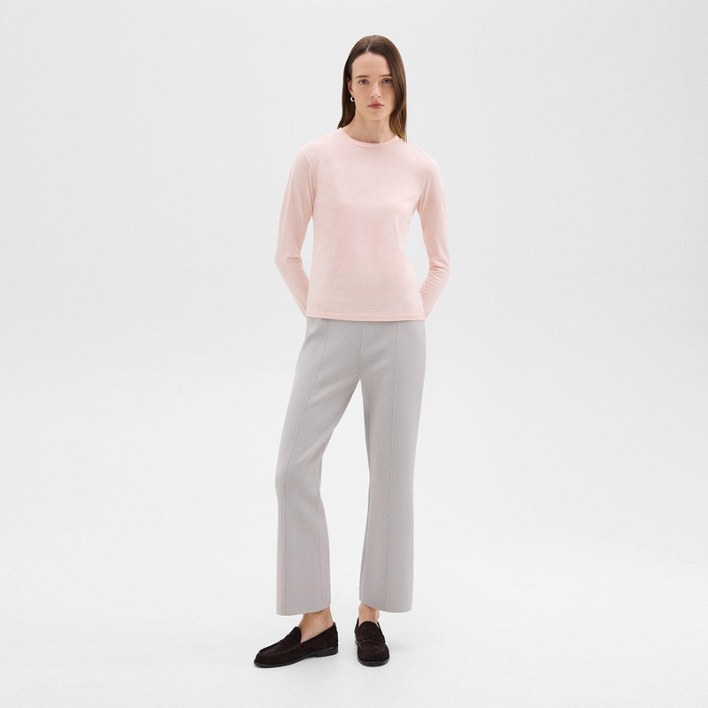 Theory Tiny Long-Sleeve Tee in Organic Cotton outlook