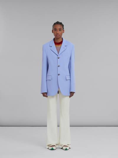 Marni LILAC SINGLE-BREASTED JERSEY BLAZER outlook