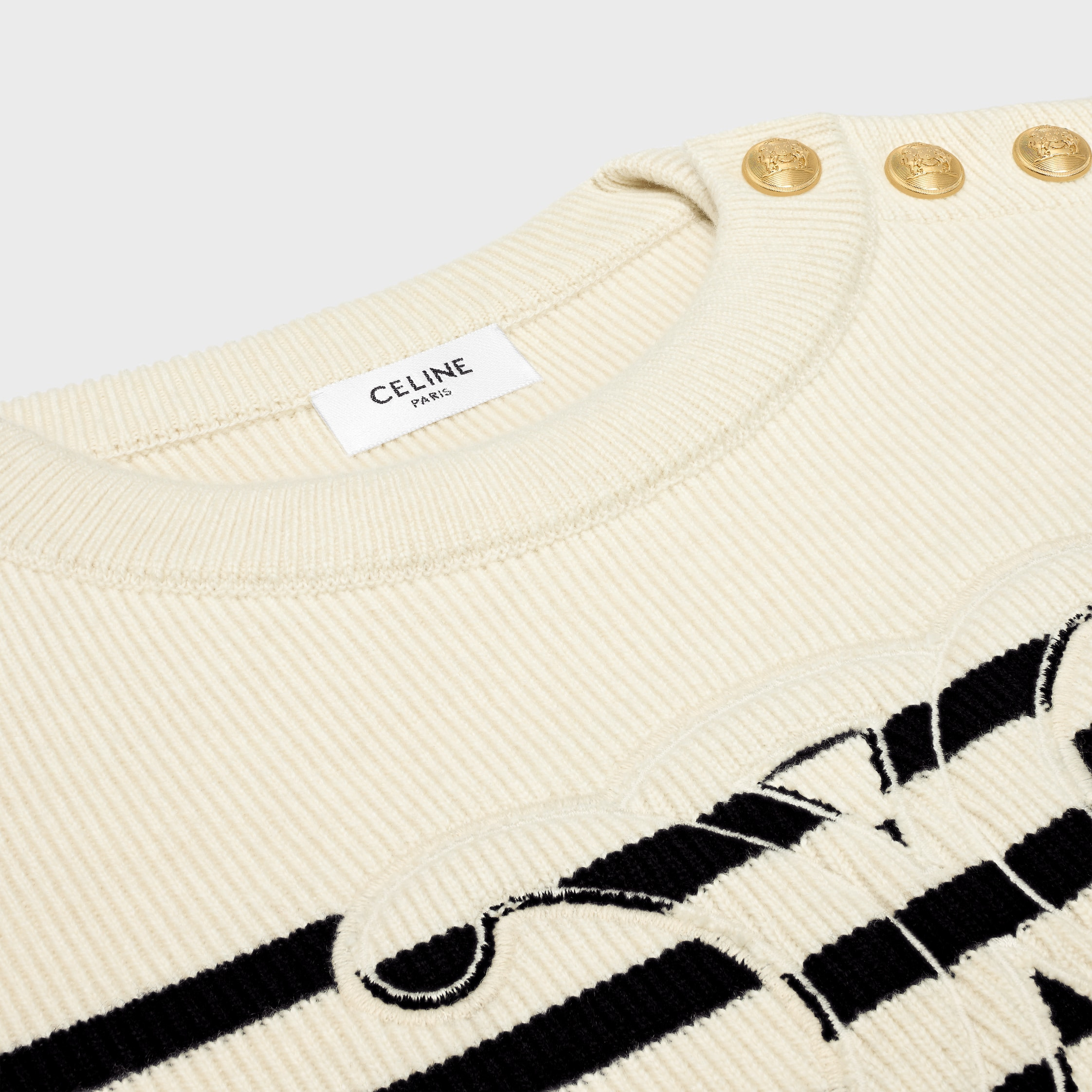 crew neck sweater IN wool cashmere - 3