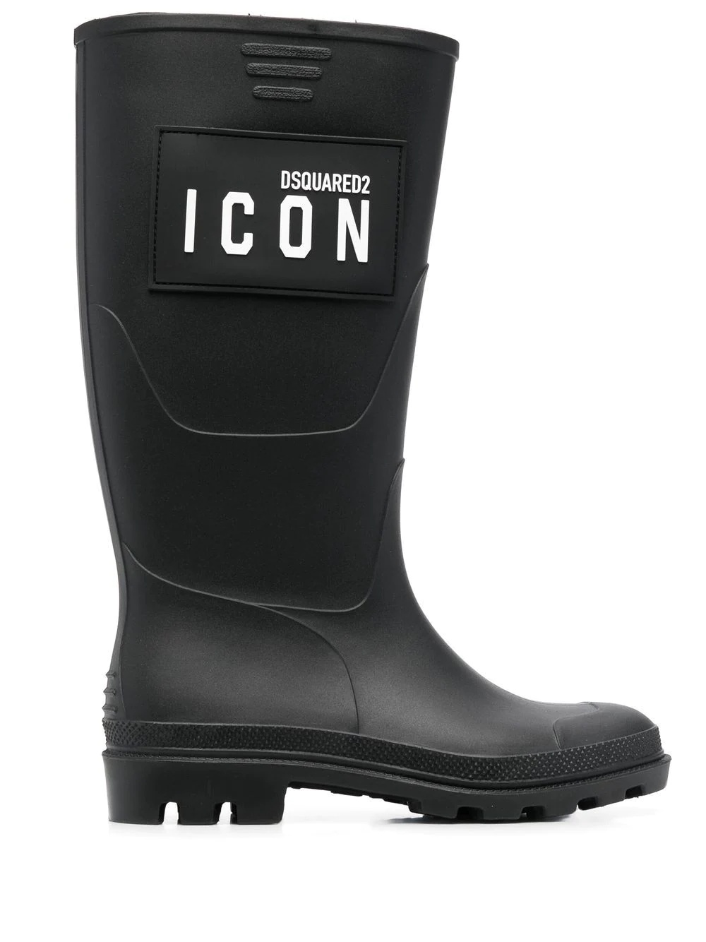 Icon-print knee-high boots - 1