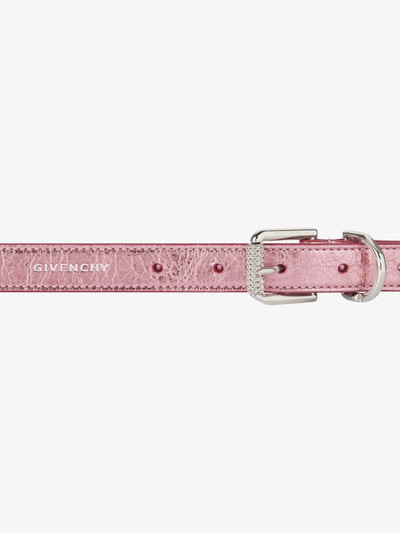 Givenchy VOYOU BELT IN LAMINATED LEATHER outlook