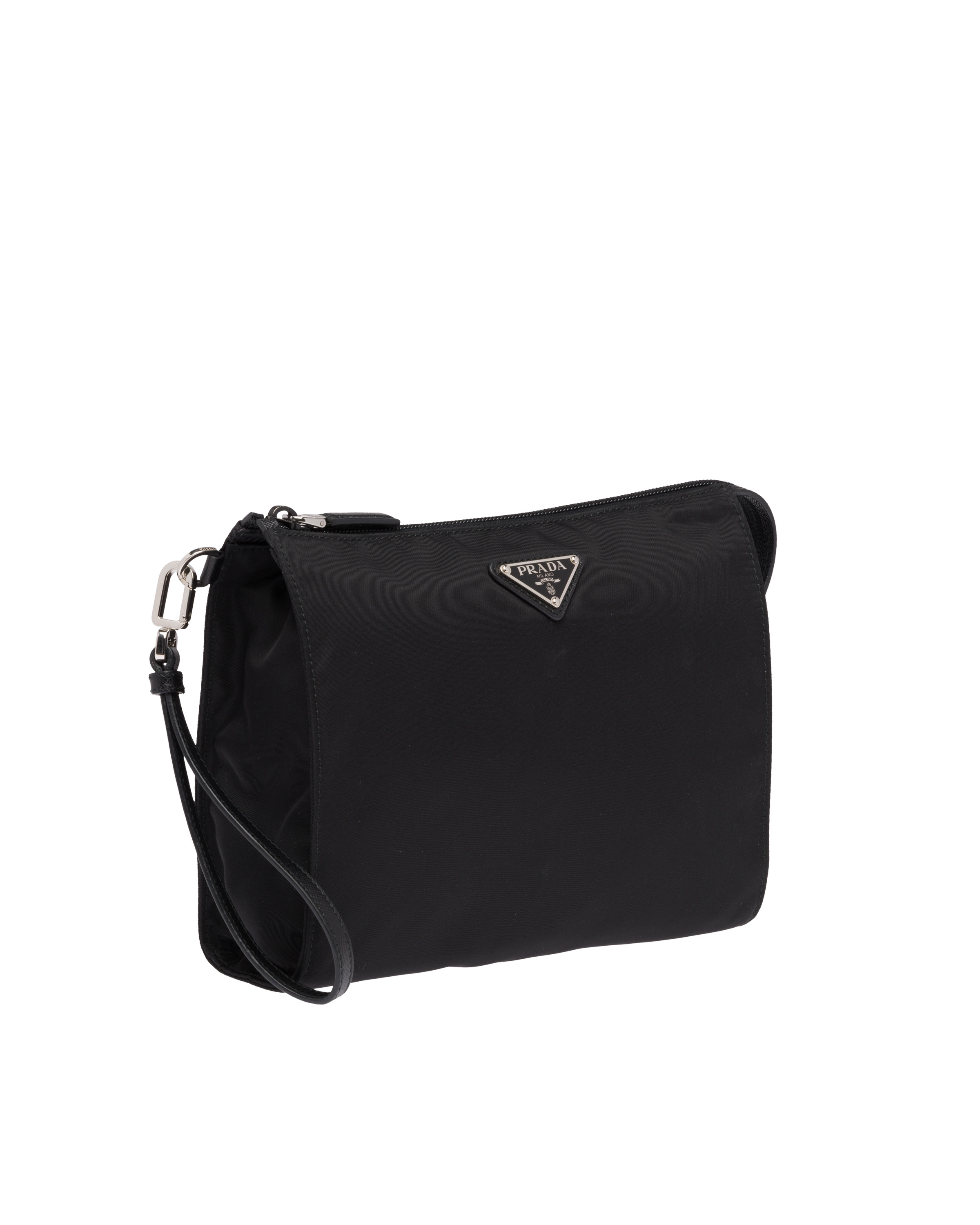 Re-Nylon and Saffiano leather necessaire - 5