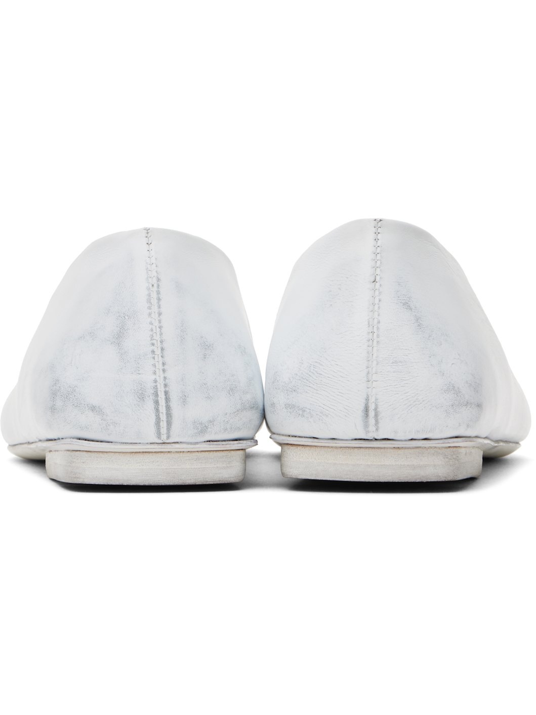 White Ago Ballerina Flats - 2