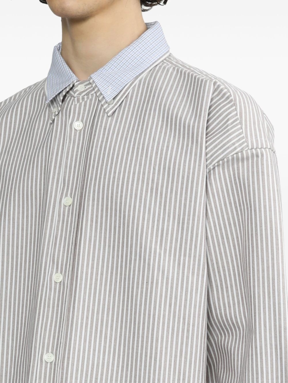 striped cotton shirt - 5