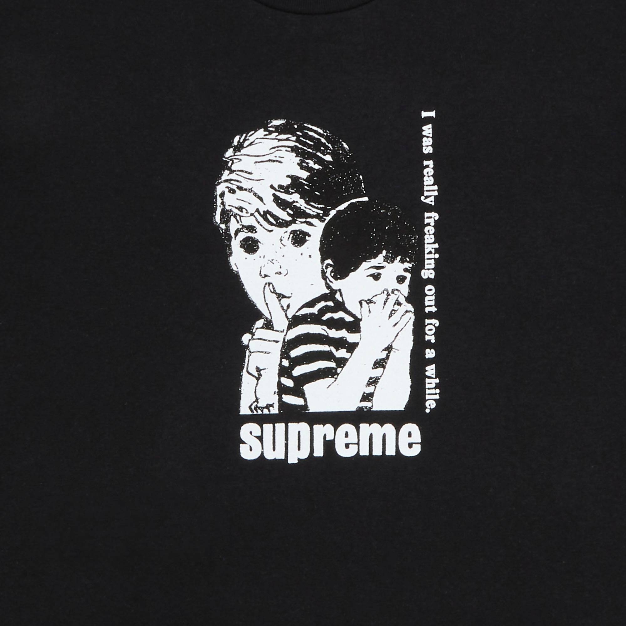 Supreme Supreme Freaking Out Tee 'Black' | REVERSIBLE