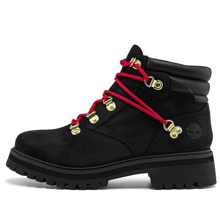 (WMNS) Timberland Holiday Luxe Waterproof Boot 'Black Nubuck Red' A2JVDW - 1