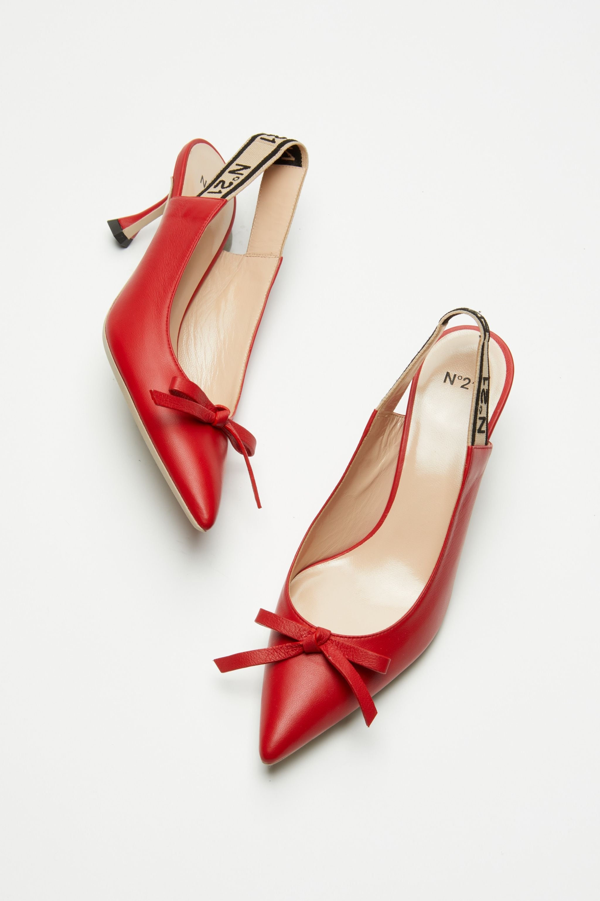 LEATHER SLINGBACK PUMPS - 5