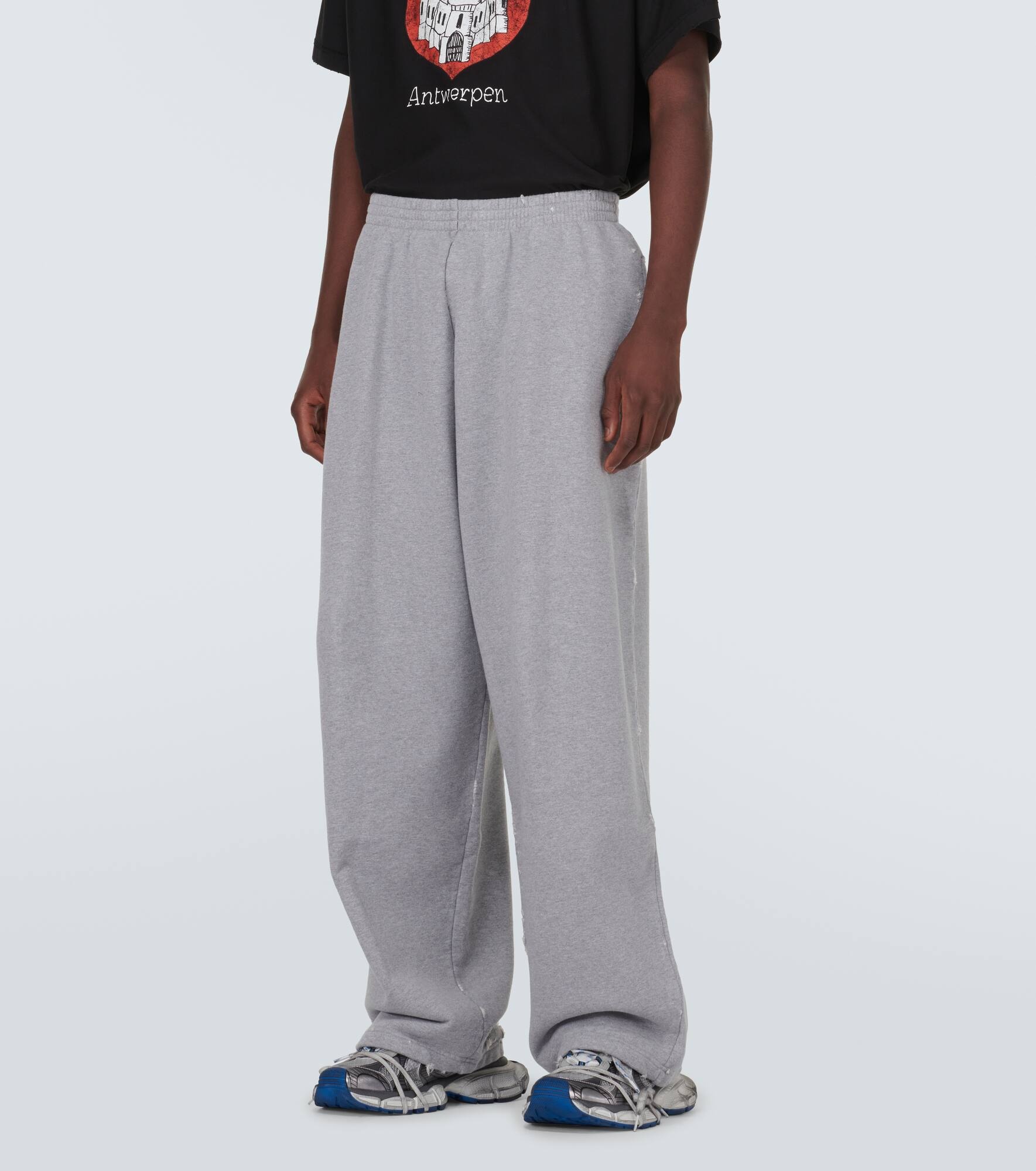 Cotton fleece sweatpants - 3