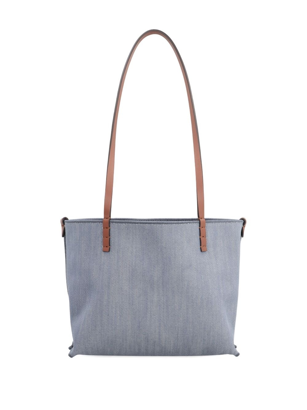 small Roll FF-logo leather-handle tote bag - 2