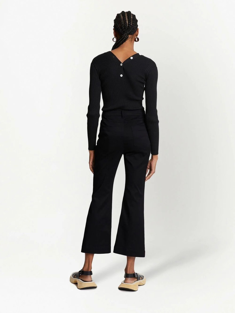 cropped flared trousers 4