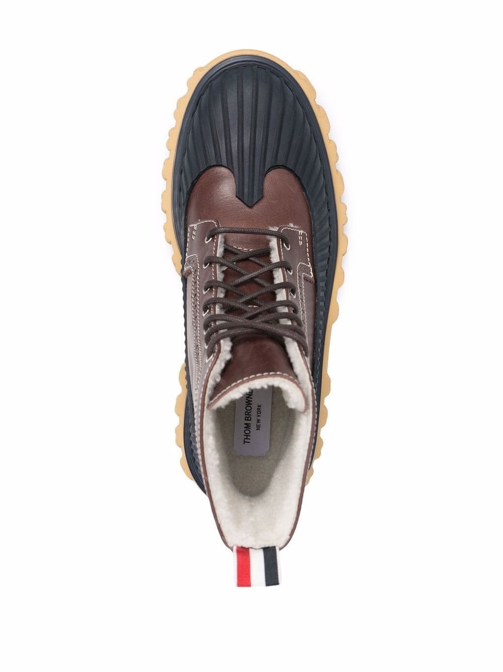 Longwing panelled Duck boots - 4