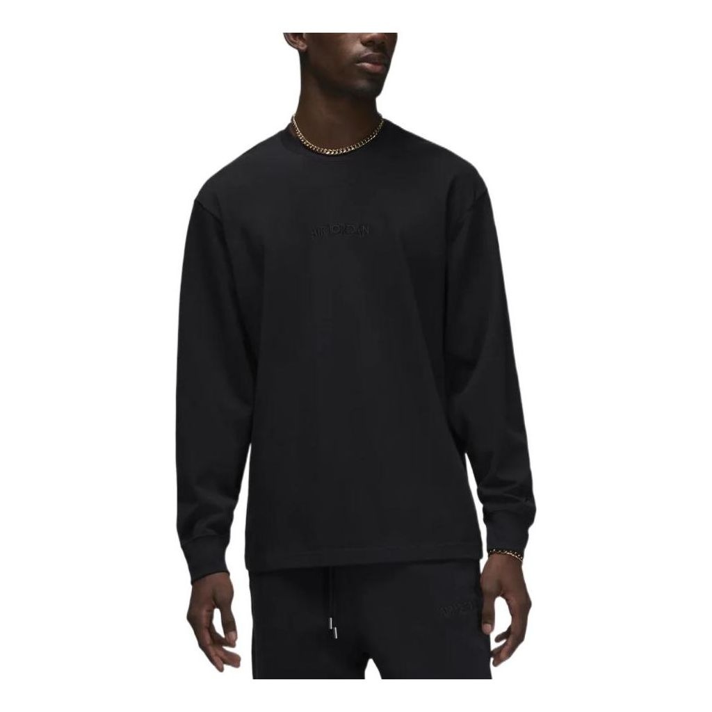 Air Jordan Wordmark Long Tee 'Black' FJ0703-010 - 1