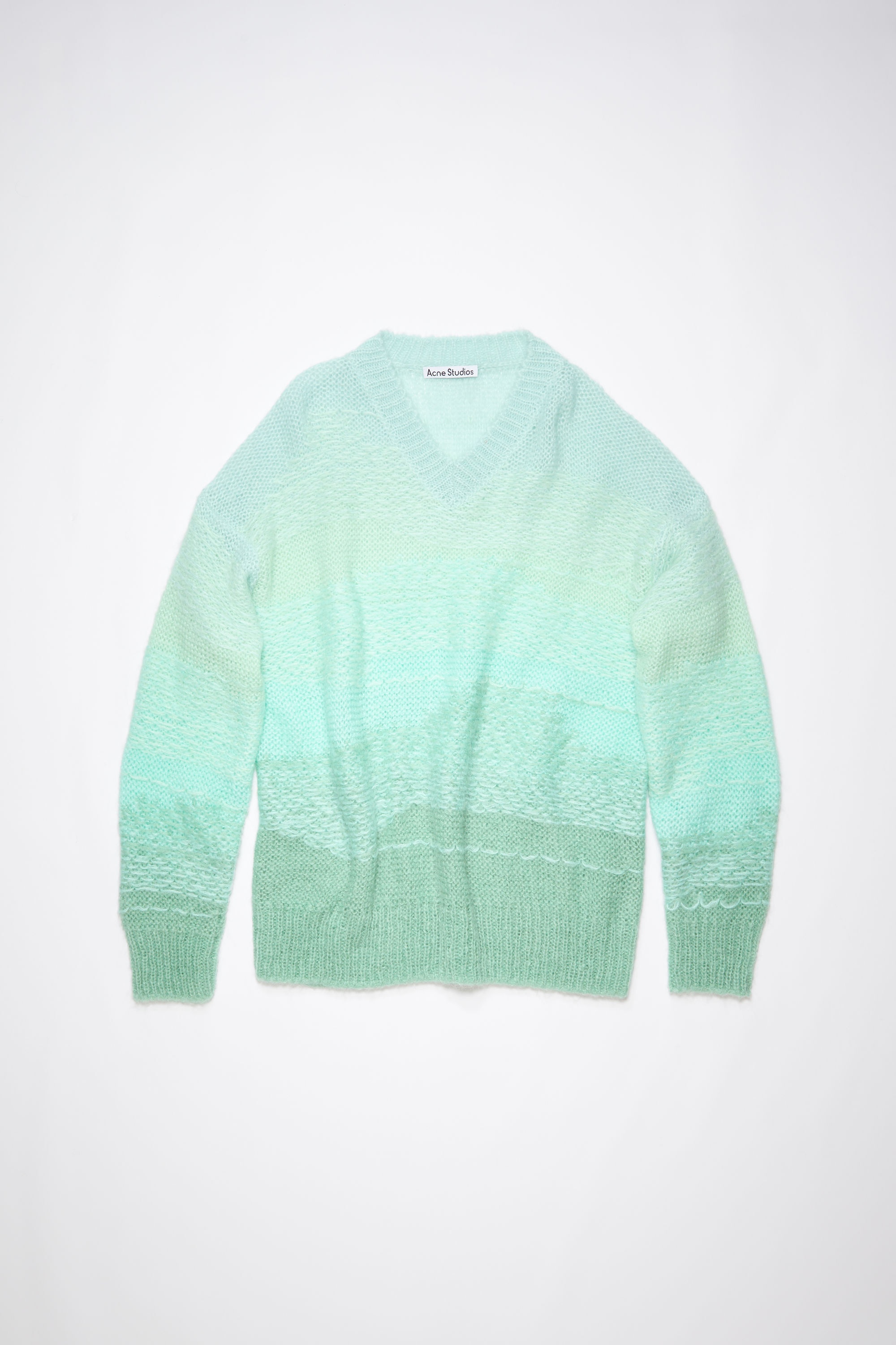 V-neck knit jumper - Mint/multi - 6