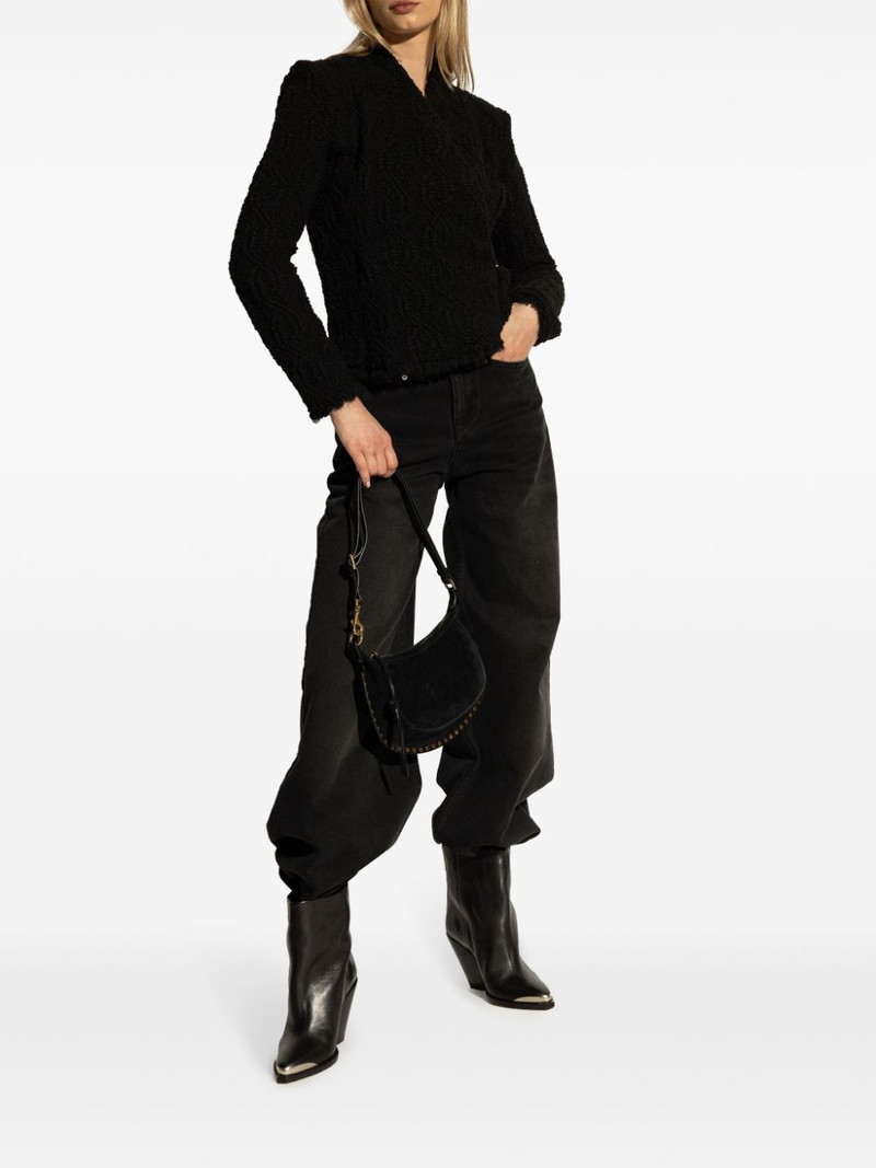 Isabel Marant Loyana cable-knit jacket outlook