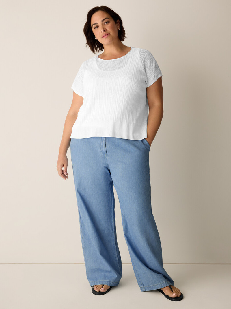 Organic Linen Cotton Crew Neck Top 6