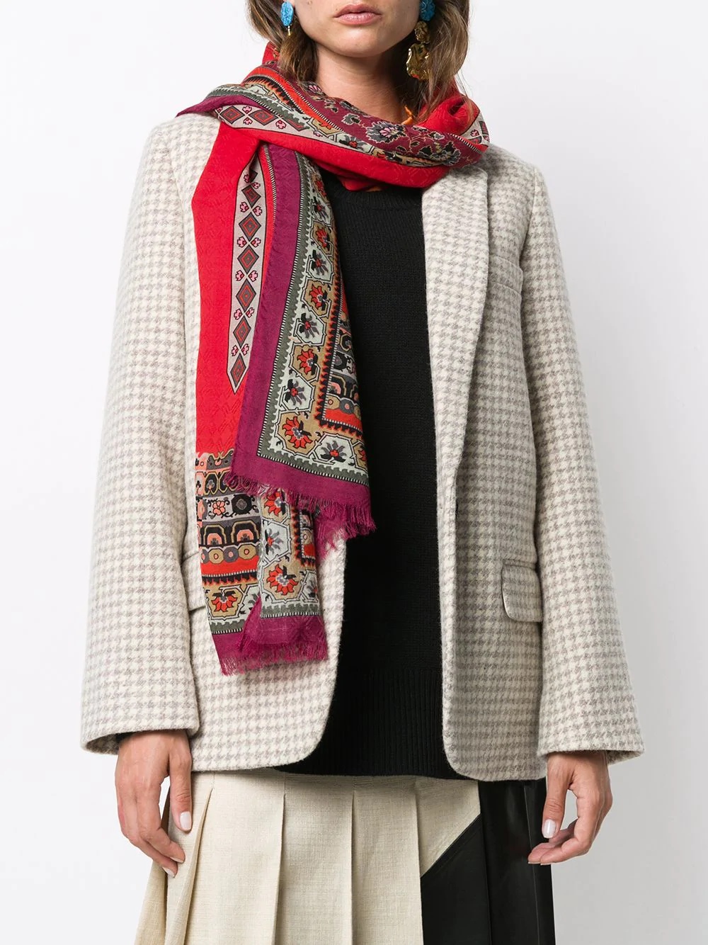 patterened lightweight scarf - 2