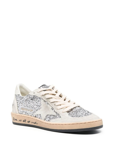 Golden Goose Ball-Star glitter low-top sneakers outlook