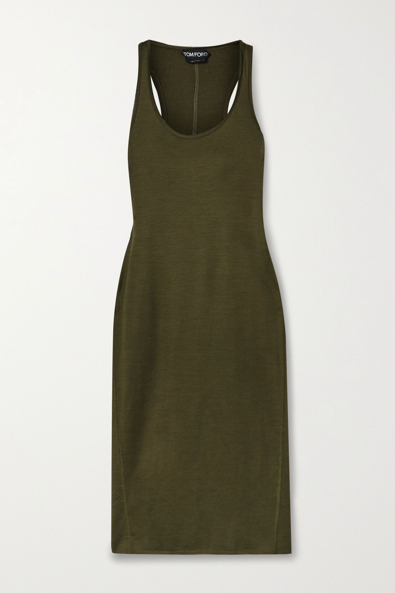 Stretch-wool midi dress  - 1