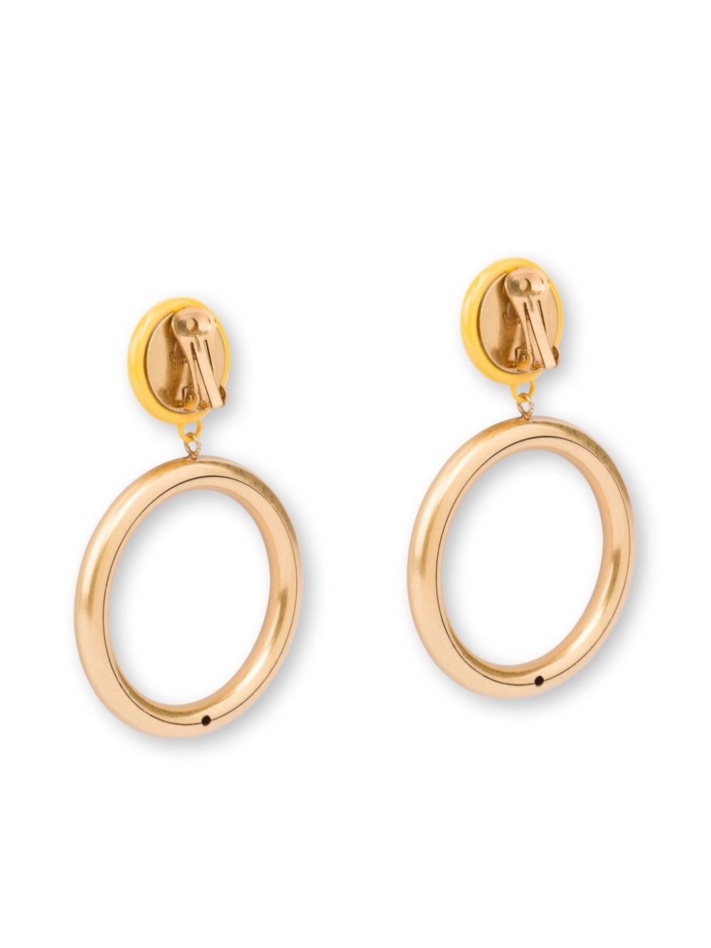 smile-motif earrings - 3