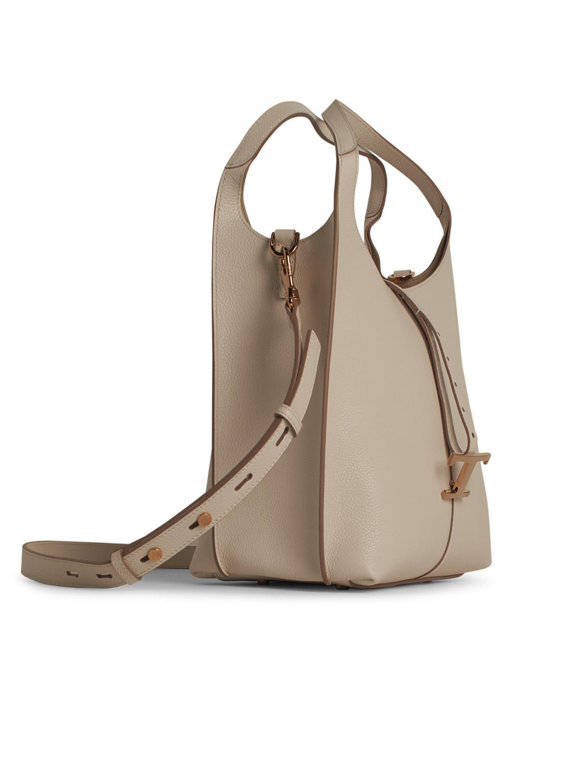 Tod's Small Ivory Leather Bag Women - 2