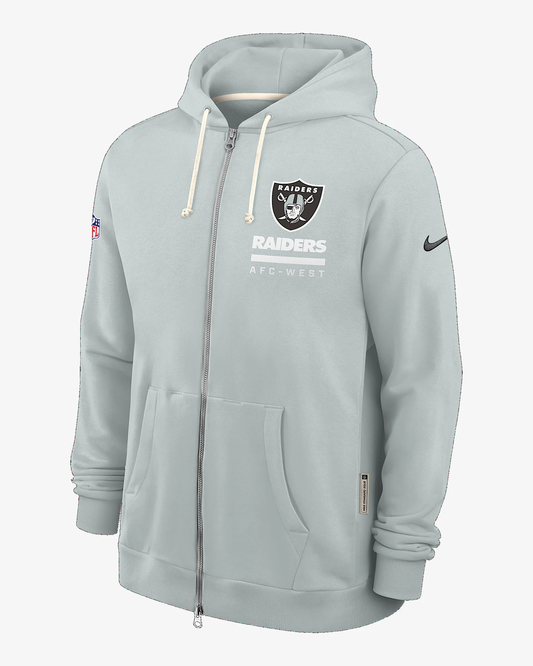 Las Vegas Raiders Utility Player Sideline Men's Nike Dri-FIT NFL Full-Zip Hoodie - 1