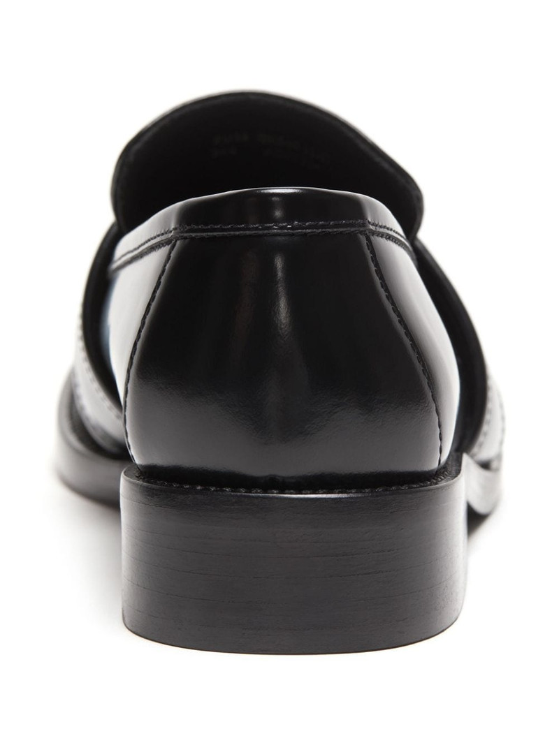 30mm brushed leather loafers 4