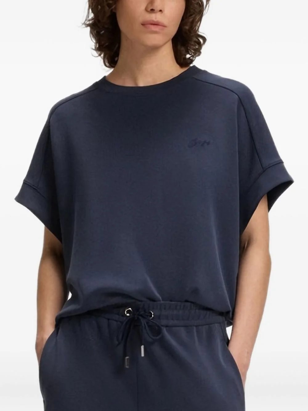 embroidered-logo T-shirt - 1