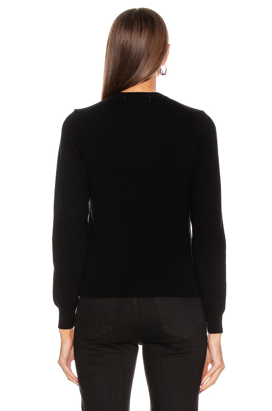 Wool Jersey Intarsia Red Emblem Sweater - 3