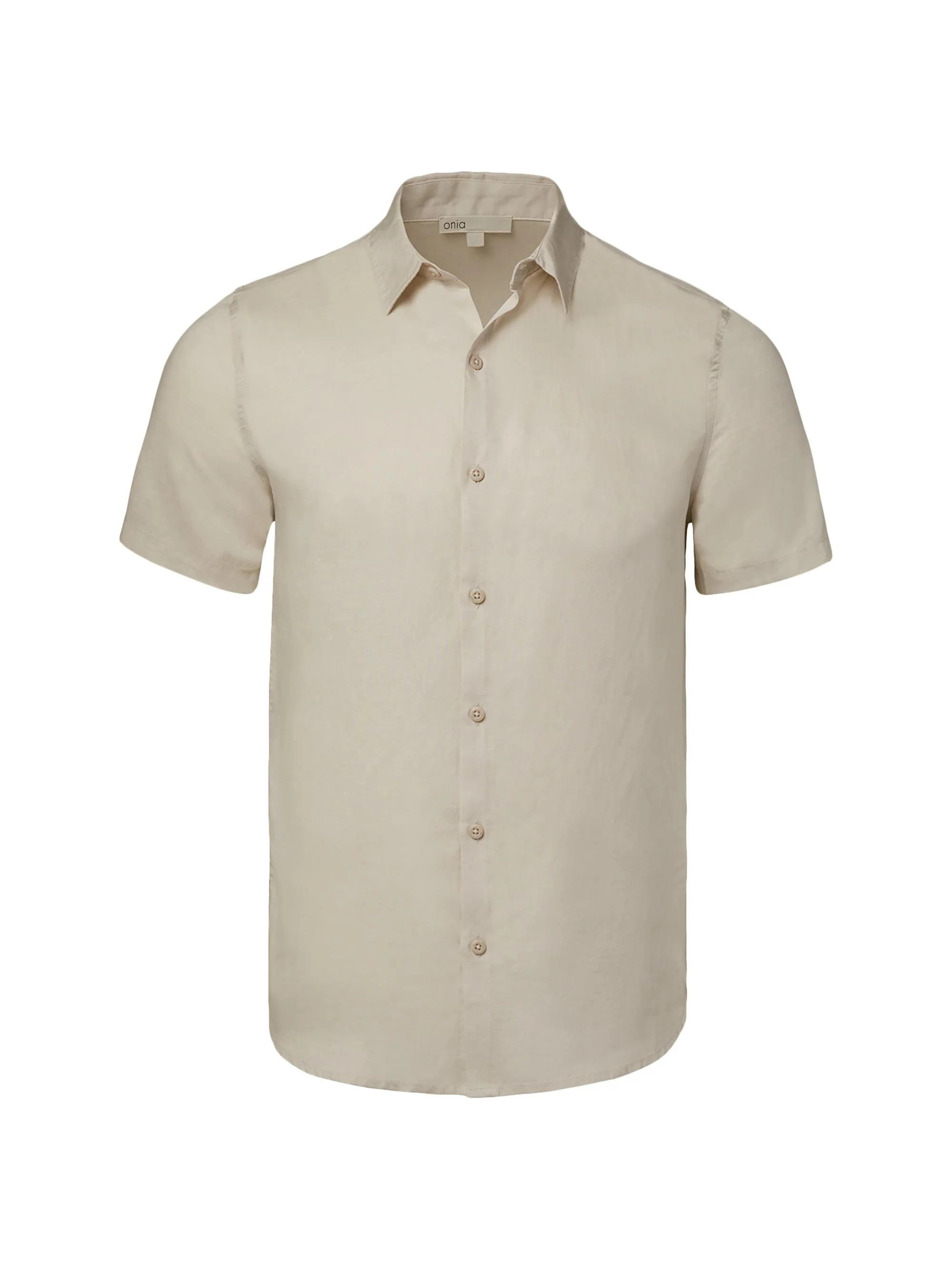 Men's Jack Air Linen Short-Sleeve Shirt - Stone - 1
