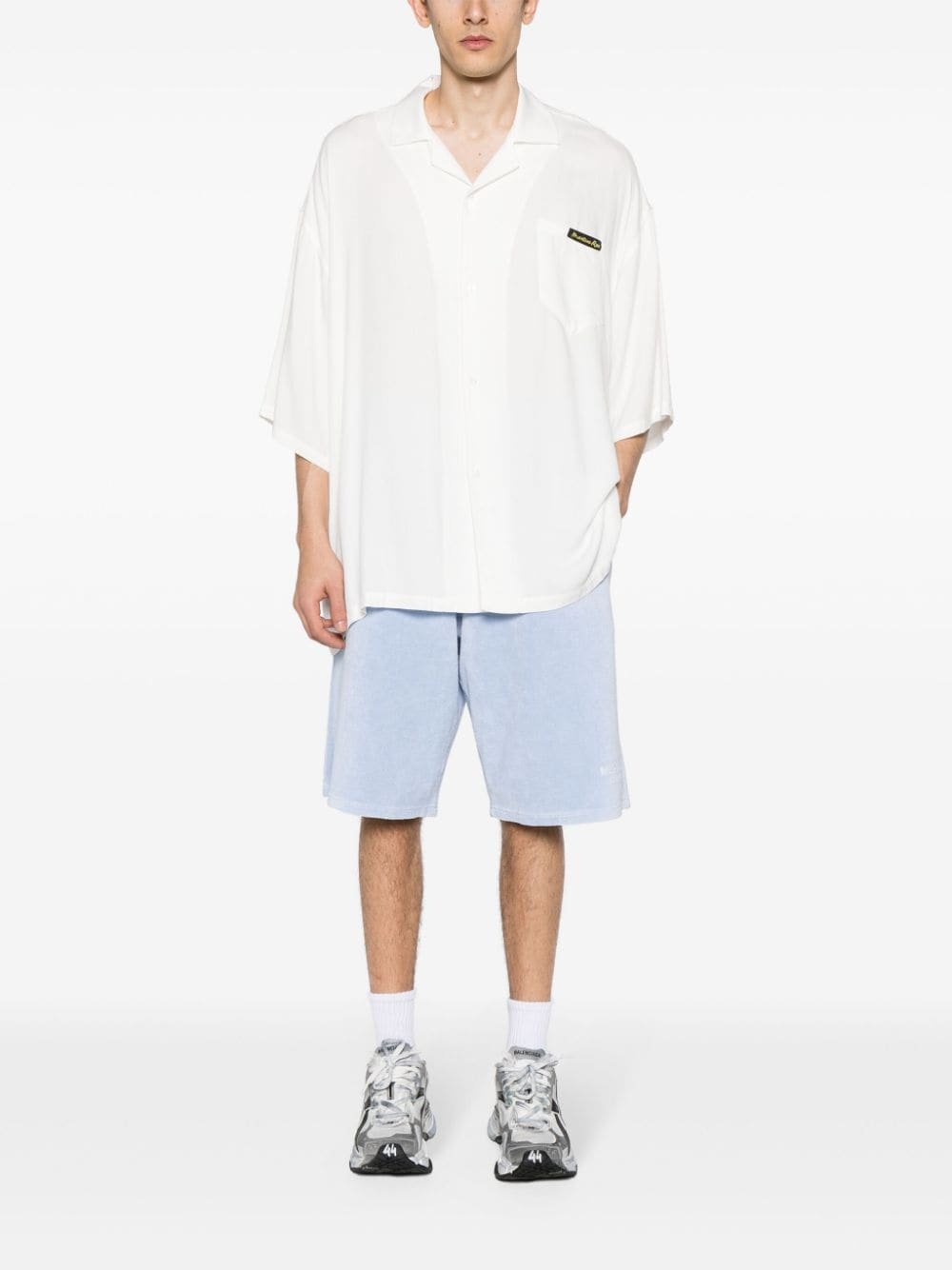 towelling knee-length shorts - 2